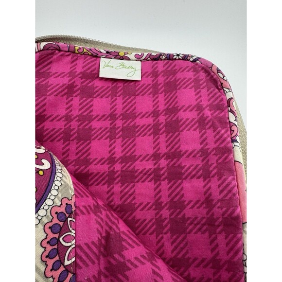 Vera Bradley E-reader/iPad sleeve Paisley meets Plaid retired pattern - Picture 2 of 6